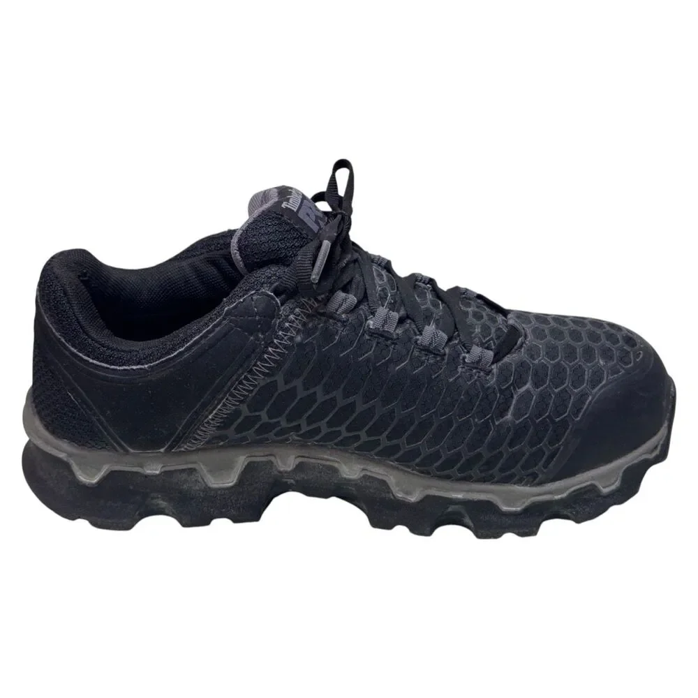 Timberland PRO A1B6U Powertrain Sport Mens 7.5M Alloy Toe Work Shoes Black